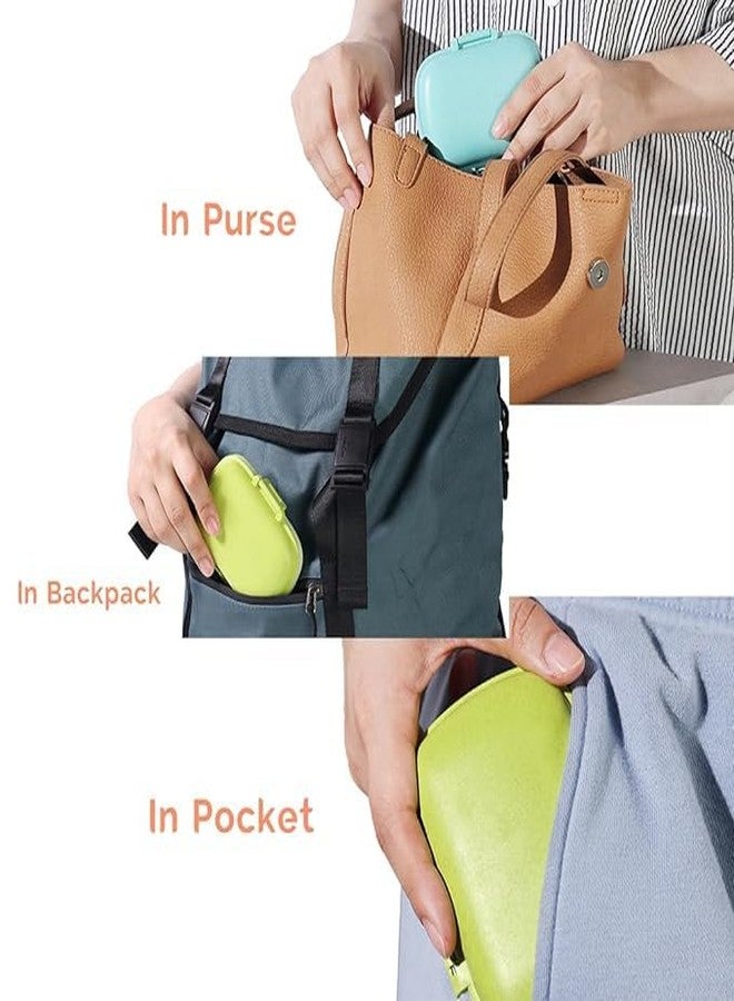 NETZILLA NAVA PAVA Medicine Organizer Box Portable Medicine Box for Home 8 Compartments Pill Organizer Small Pill Case for Travel Daily Use 1 PC (Random-Colour) - Image 3